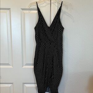 NWT Super Cute Express Black and White Polka Dot Dress